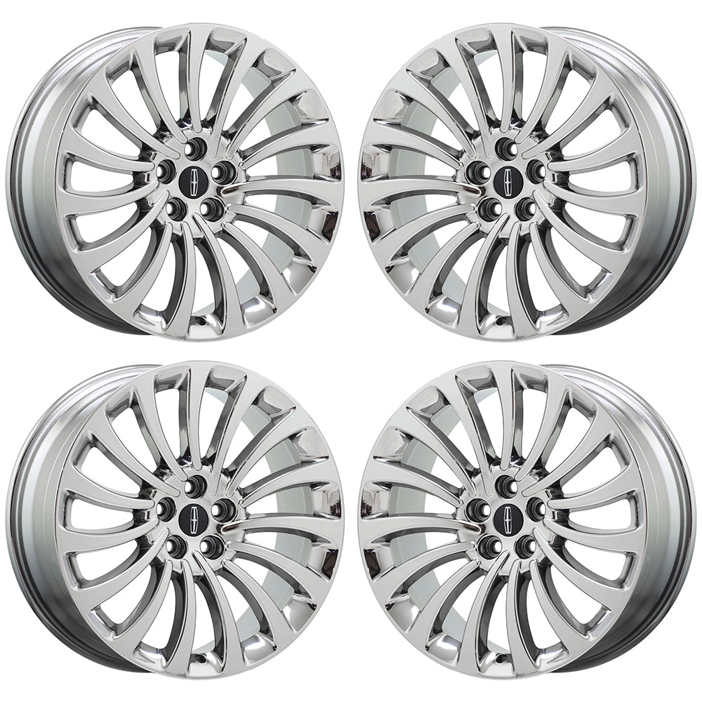 20" Lincoln Aviator Bright Chrome wheels rims Factory OEM set 2020-2024 10189
